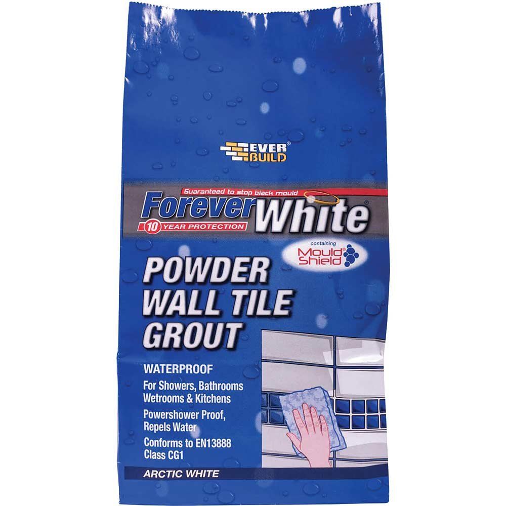 Everbuild Forever White Powder Wall Tile Grout 3kg - Image 1