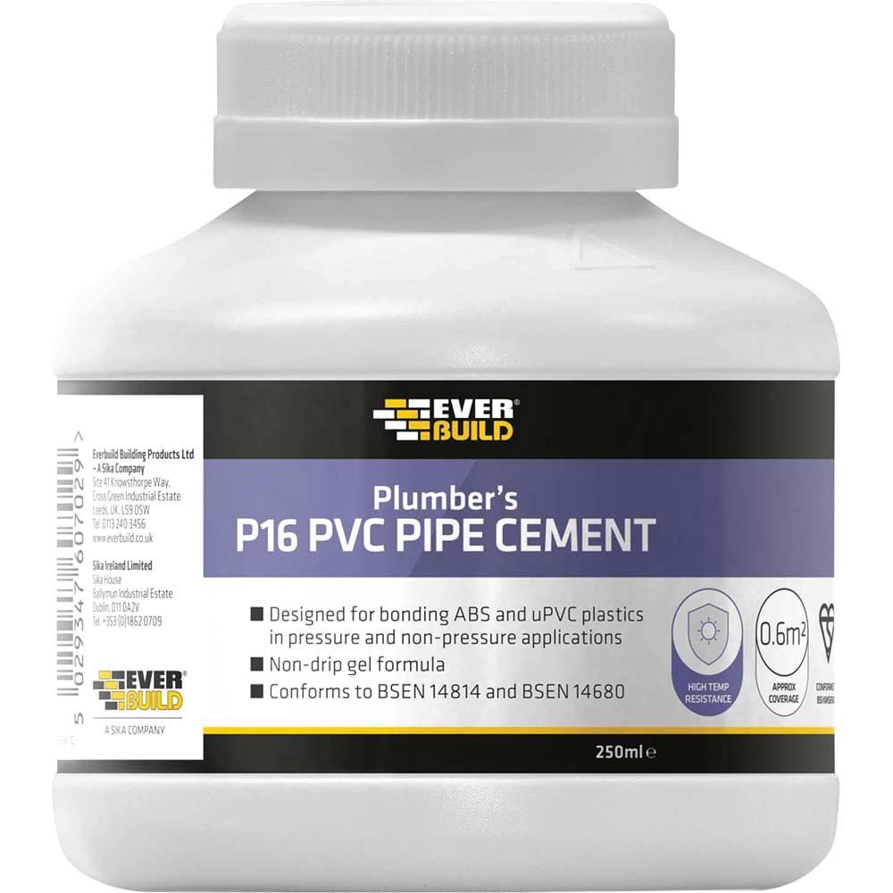 Everbuild P16 Plumbers PVC Pipe Cement - Image 1