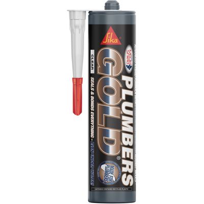 Everbuild Sika 847283 Plumbers Gold Clear 290Ml - Thumbnail 2
