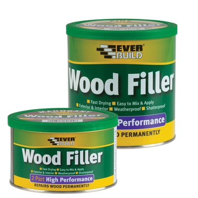 Everbuild 2 Part High Performance Wood Filler redwood 500 G