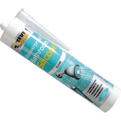 Everbuild Showerproof Bathroom Silicone Clear 300ml