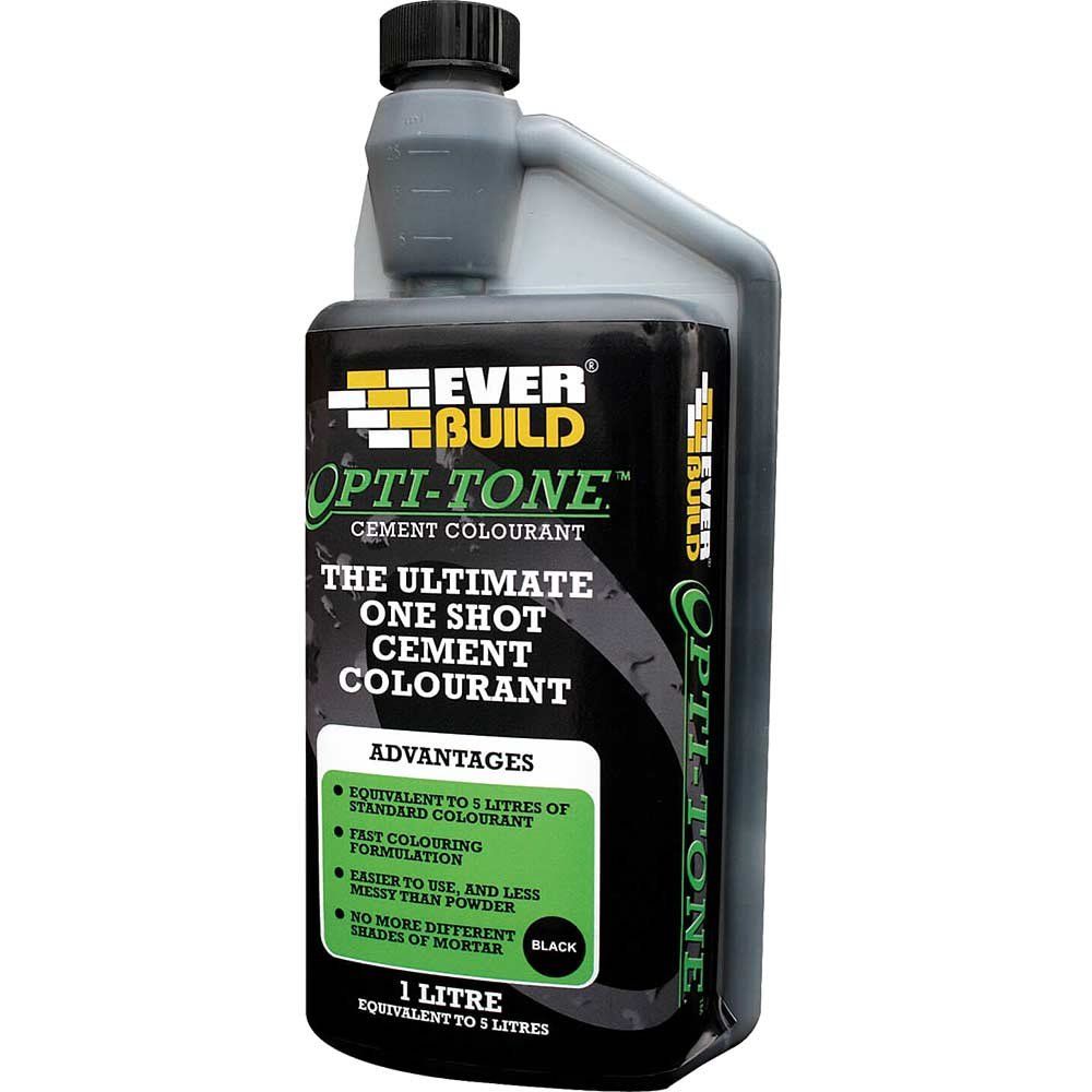 Everbuild Opti Tone Cement Colourant Black 1l - Image 1