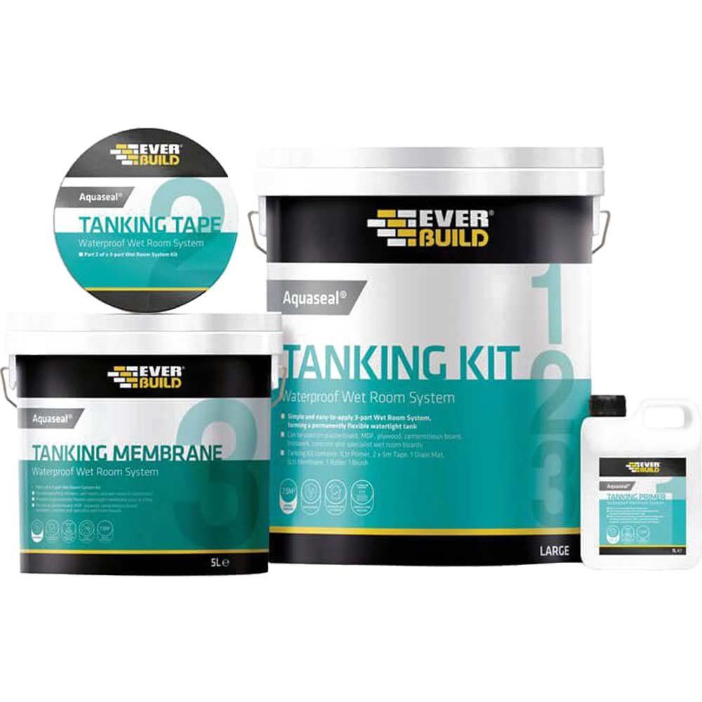 Everbuild Aquaseal Wet Room System Kit L - Image 1