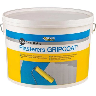 Everbuild 505 Plasterers Gripcoat for Smooth Surfaces Blue 10l