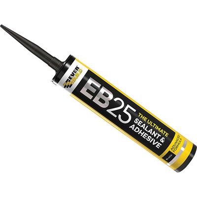 Everbuild E2525 Hybrid Sealant Adhesive Black 300ml