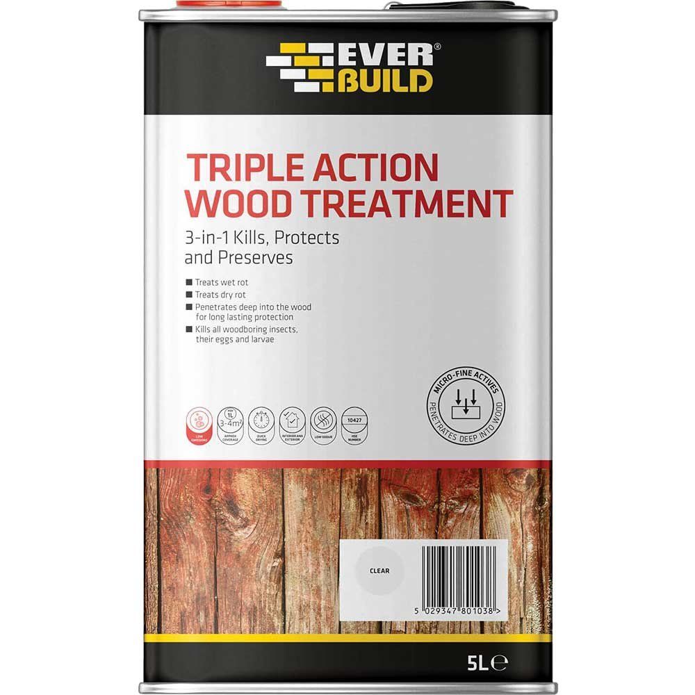 Everbuild Lumberjack Triple Action Wood Treatment 5l - Image 1