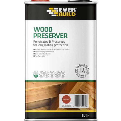 Everbuild Lumberjack Wood Preserver Red Cedar 5l