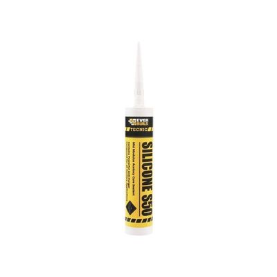 Everbuild Sika 486431 Tecnic Silicone S50 Translucent 310Ml