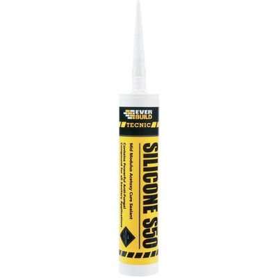 Everbuild Sika 486431 Tecnic Silicone S50 Translucent 310Ml - Thumbnail 2