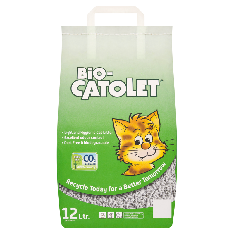 Biocatolet Recycled Paper Cat Litter 12L - Image 1