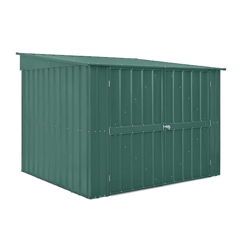 6' x 6' Globel Heritage Green Metal Bike Shed (2.12m x 2.00m) - Image 1