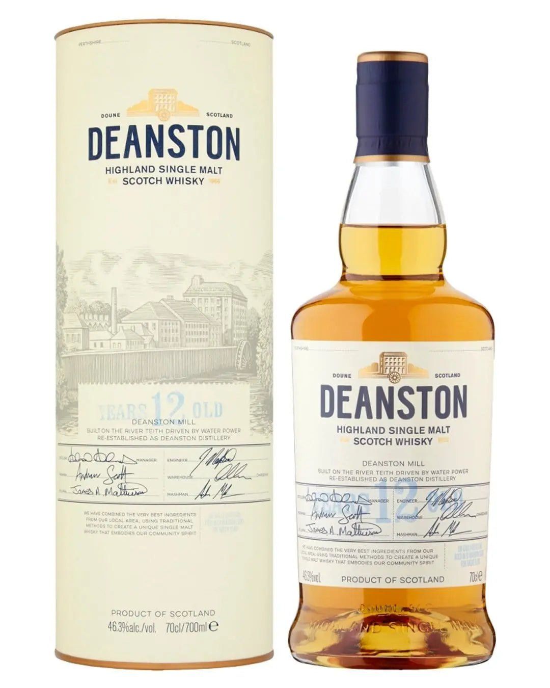 Deanston 12 Year Old / Unchillfiltered Highland Whisky - Image 1