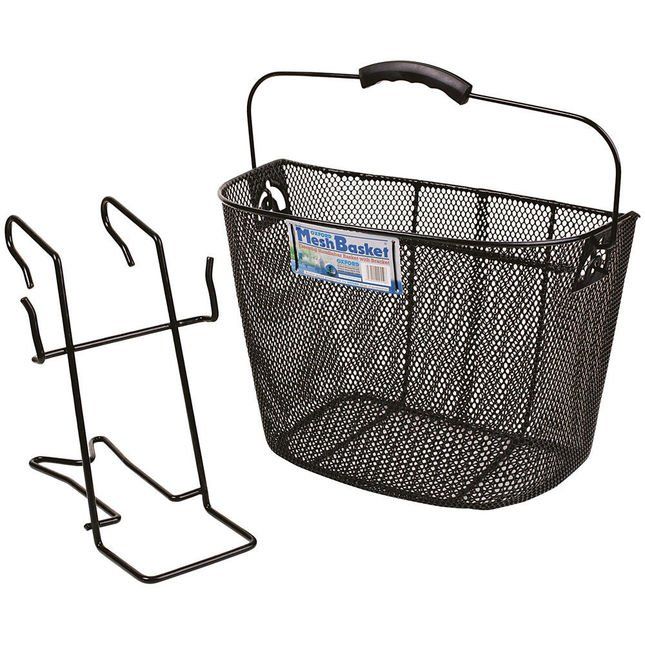 Oxford Black Mesh Basket With Bracket - Image 1