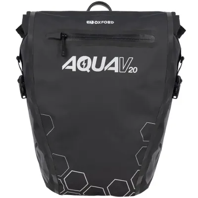 Oxford Aqua V 20 Single QR Pannier Bag Black