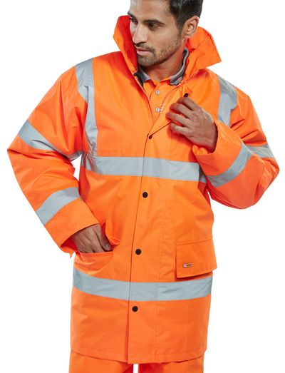 Beeswift Constuctor Traffic Jacket Orange X Large (Pack 1) - CTJENGORXL - Thumbnail 2