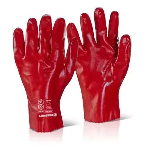 PVC GAUNTLET RED 18inches Glove (Pair) - PVCR18 - Image 1