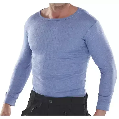Beeswift Thermal Vest Long Sleeved Blue X Large (Pack 1) - THVLSXL - Image 1