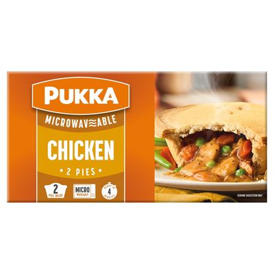 Pukka 2 Chicken Microwaveable Shortcrust Pies