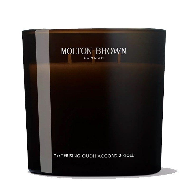 Molton Brown Mesmerising Oudh Accord and Gold Luxury Scented Triple Wick Candle 600g - Image 1