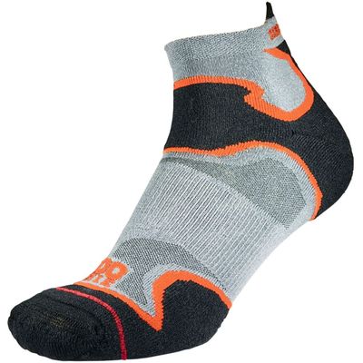 Mens and Women's 1 Pair 1000 Mile Multi Sport Fusion Socklet Socks Silver / Orange 9-11.5 Mens