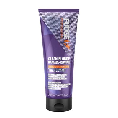 FUDGE Clean Blonde Damage Rewind Violet-Toning Treatment 200ml in Clear