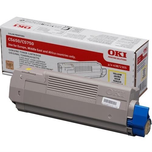 OKI 43872305 toner cartridge 1 pc(s) Original Yellow - Image 1