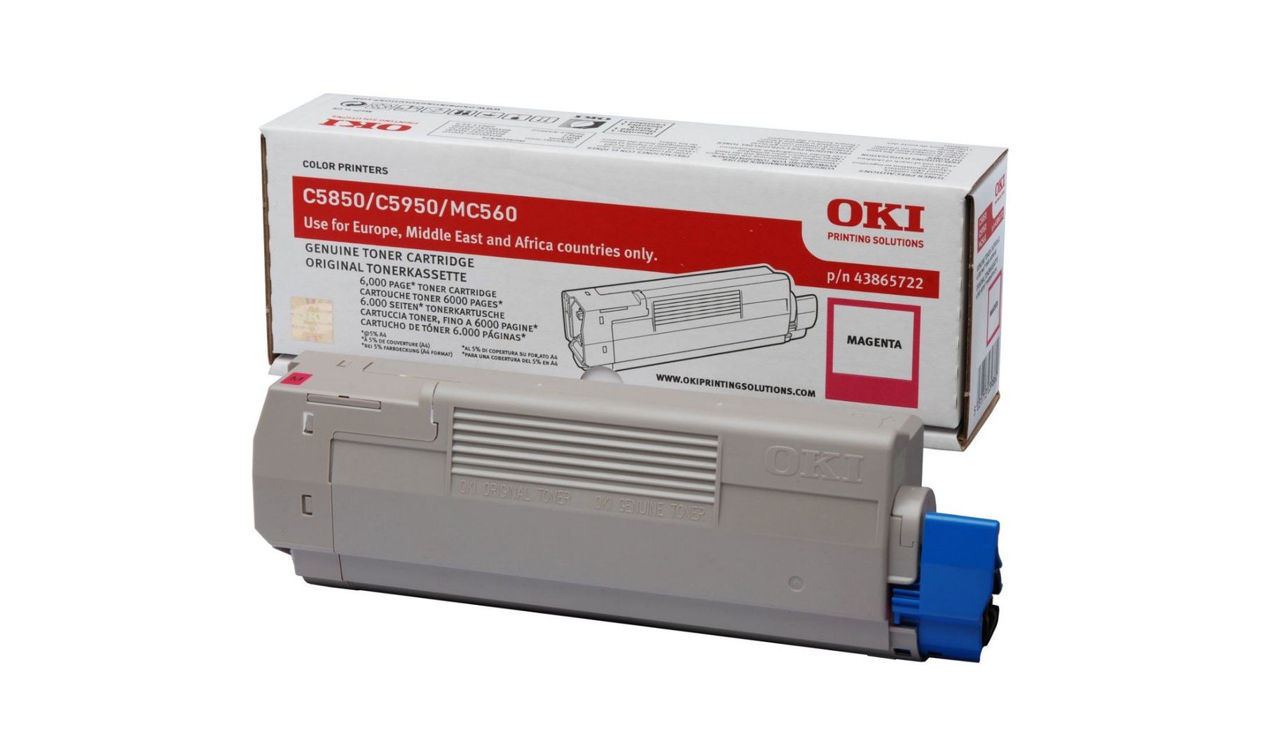 OKI 43865722 toner cartridge 1 pc(s) Original Magenta - Image 1