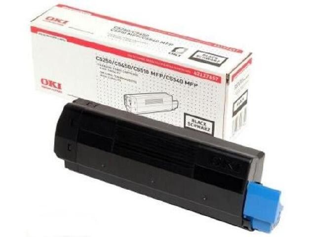 OKI Black Toner Cartridge. Black toner page yield: 11000 pages Printing colours: Black - Image 1