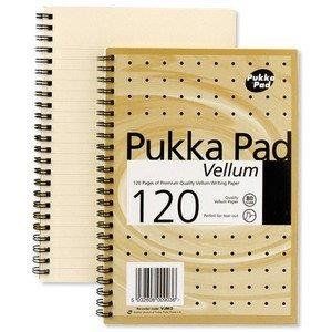 Pukka Pad Vellum A4 Wirebound Card Cover Ruled 120 Pages Yellow (Pack 3) - Vjm/1 - Thumbnail 2