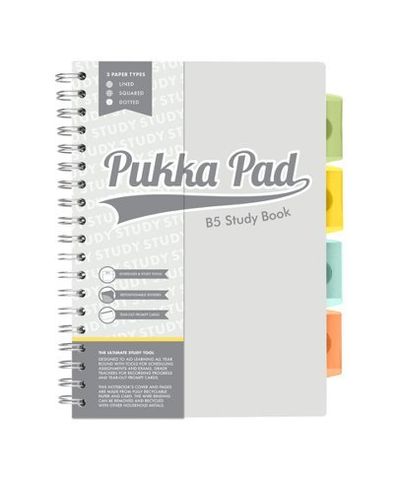 Pukka Pad Study Book B5 - Grey