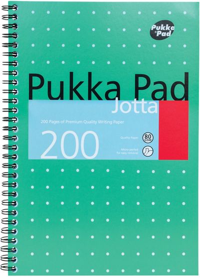 Pukka Pad Metallic Jotta Notebook B5 Wirebound 200 Page Card Cover (Pack 3) 8520-Met
