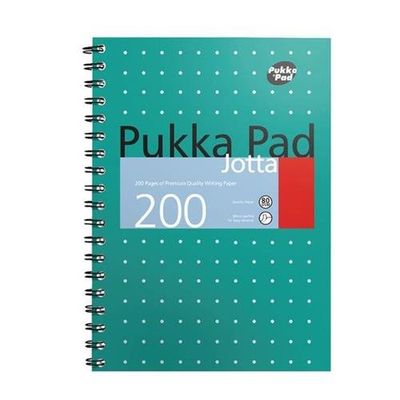 Pukka Pad Metallic Jotta Notebook B5 Wirebound 200 Page Card Cover (Pack 3) 8520-Met - Thumbnail 2
