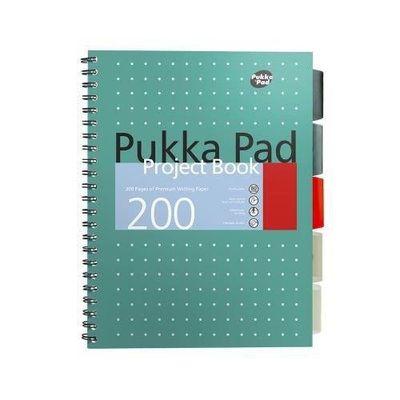 Pukka Pad Metallic Project Book A4 Wirebound 200 Pages Polypropylene Cover (Pack 3) 8521-Met - Thumbnail 2