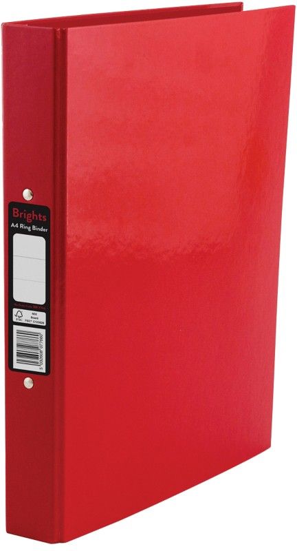 Pukka PUKKA BRIGHTS R/BINDER A4 RED PK10 - Image 1