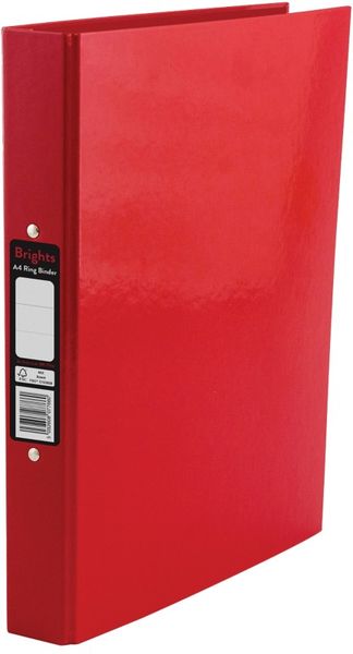 Pukka PUKKA BRIGHTS R/BINDER A4 RED PK10