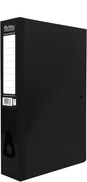 Pukka Brights Box File Foolscap Black (10 Pack) BR-7773