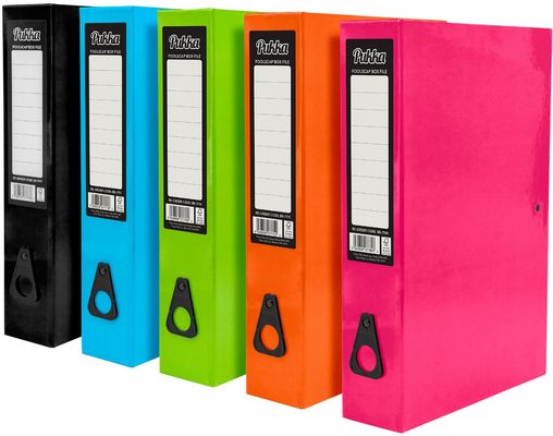 Pukka Brights Box File Foolscap Assorted (10 Pack) BR-9450