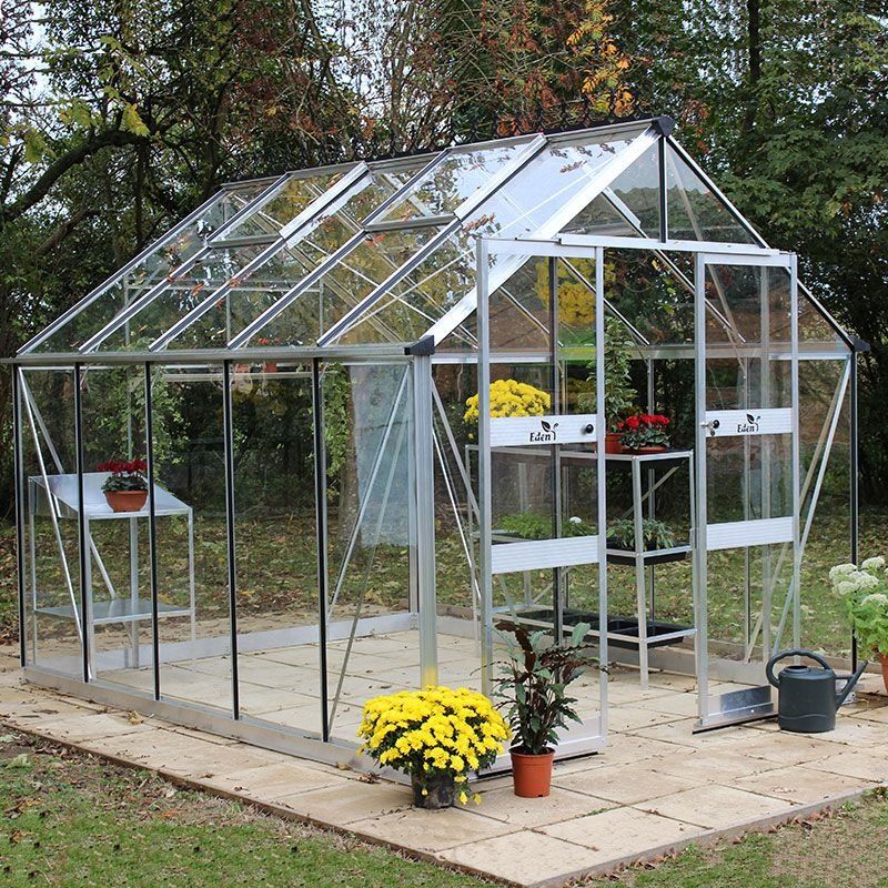 8' x 14' Halls Cotswold Blockley Greenhouse with Toughened Glass (2.56m x 4.41m) - Image 1