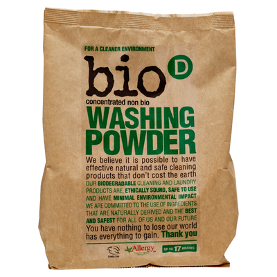 Eco-Friendly Concentrated Washing Powder by | Fragrance Free, Non Bio & Hypoallergenic | 1KG - Thumbnail 2