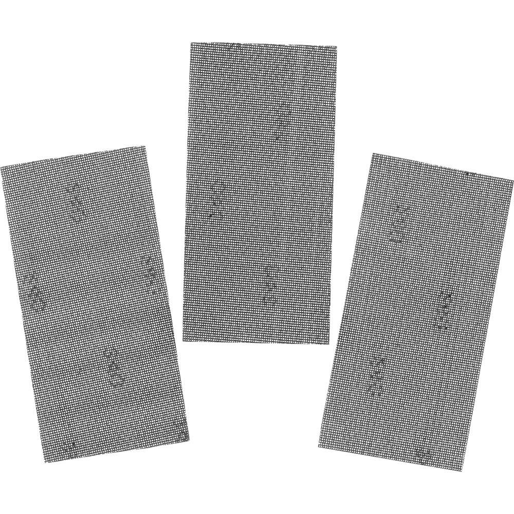 Stanley Mesh Hook and Loop 1/3 Sanding Sheets 93mm x 190mm 240g Pack of 3 - Image 1