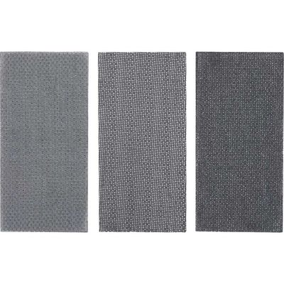 Stanley Mesh Hook and Loop 1/3 Sanding Sheets 93mm x 190mm Assorted Pack of 3