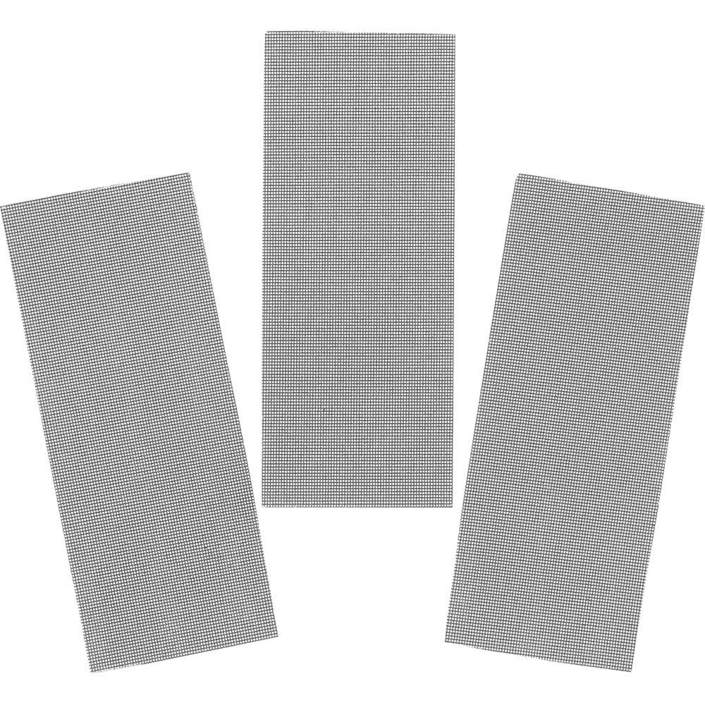 Stanley Mesh 1/3 Sanding Sheets 93mm x 230mm 120g Pack of 3 - Image 1