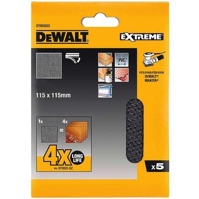 Dewalt DTM3023-QZ 1/4 Mesh Sanding Sheets Fine 120 Grit (Pack 5)