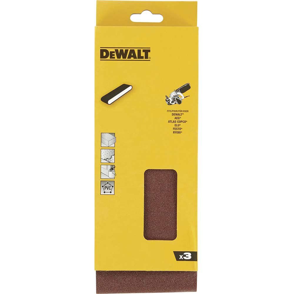 DeWalt 100 x 560mm Sanding Belts 100mm x 560mm 150g Pack of 3 - Image 1