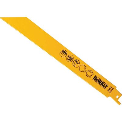 Dewalt DT2353-QZ Bi-Metal Reciprocating Blade For Metal 203Mm X 14 Tpi (Pack 5)
