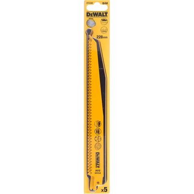 DeWalt Bi Metal Reciprocating Sabre Saw Blades for Wood 228mm Pack of 100