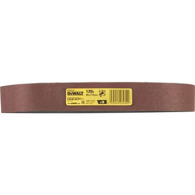 DeWalt 45 x 715mm Sanding Belts 45mm x 715mm 120g Pack of 3