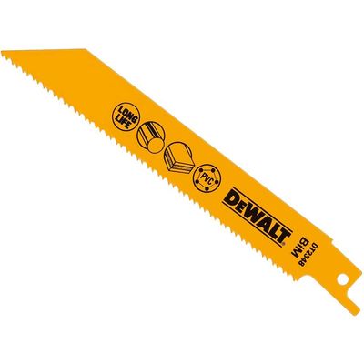Dewalt DT2348-QZ Bi-Metal Reciprocating Blade For Plastic & Pipes 152Mm( Pack 5)