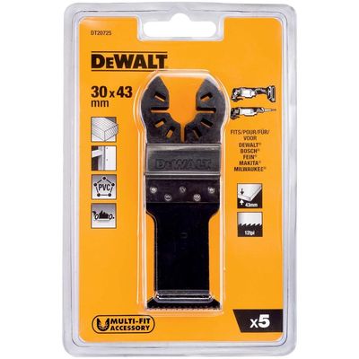 DeWalt DT20704 Fastcut OIS Oscillating Multi Tool Wood Plunge Saw Blade 30mm Pack of 5