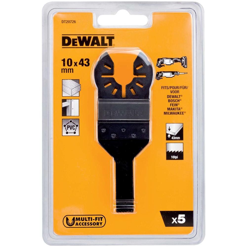 DeWalt DT20706 OIS Oscillating Multi Tool Detail Plunge Saw Blade 10mm Pack of 5 - Image 1